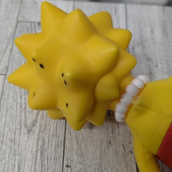 Lisa Simpson Yellow and Red Stuffed Toy - Picture 4 of 6